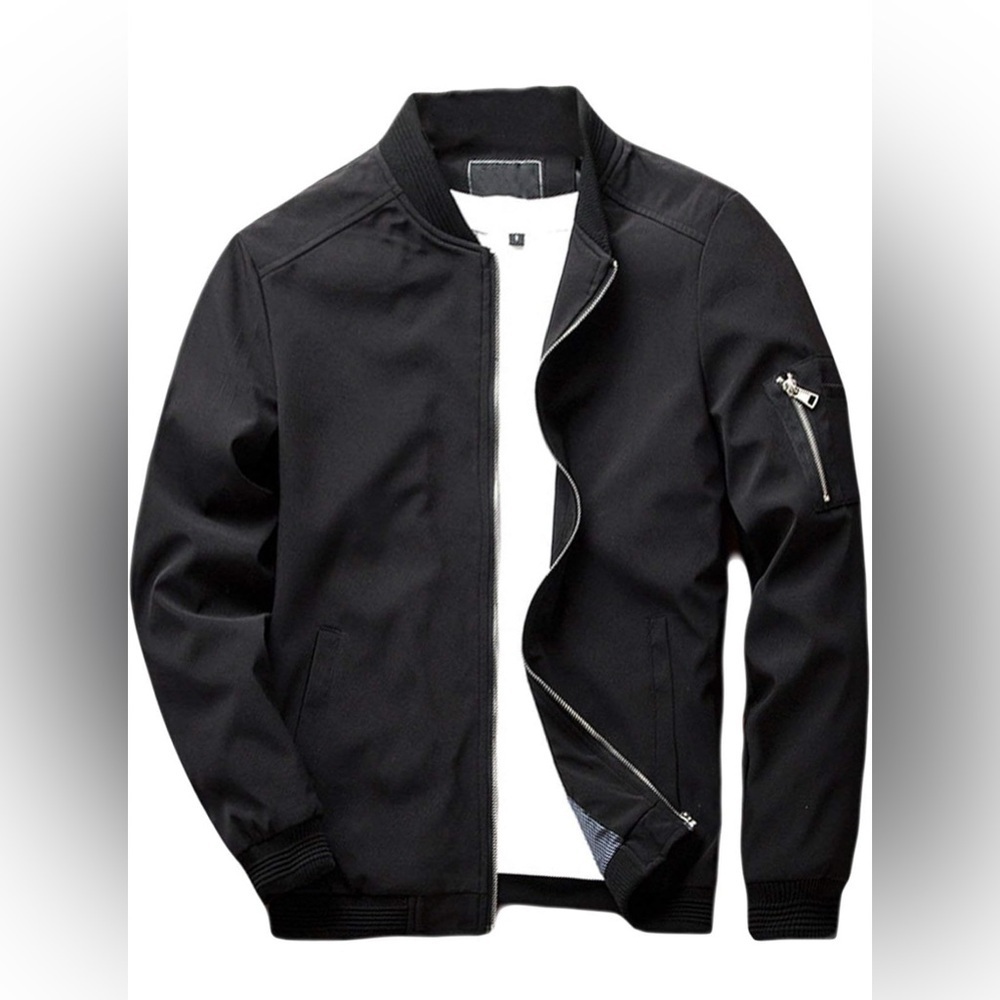 SANDBANK-‎  Slim Fit Lightweight Softshell Flight Bomber Jacket